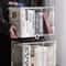 Transparent Bookshelf Storage Box Large Capacity Acrylic Display Cabinet Dustproof CD Album Magazin 4
