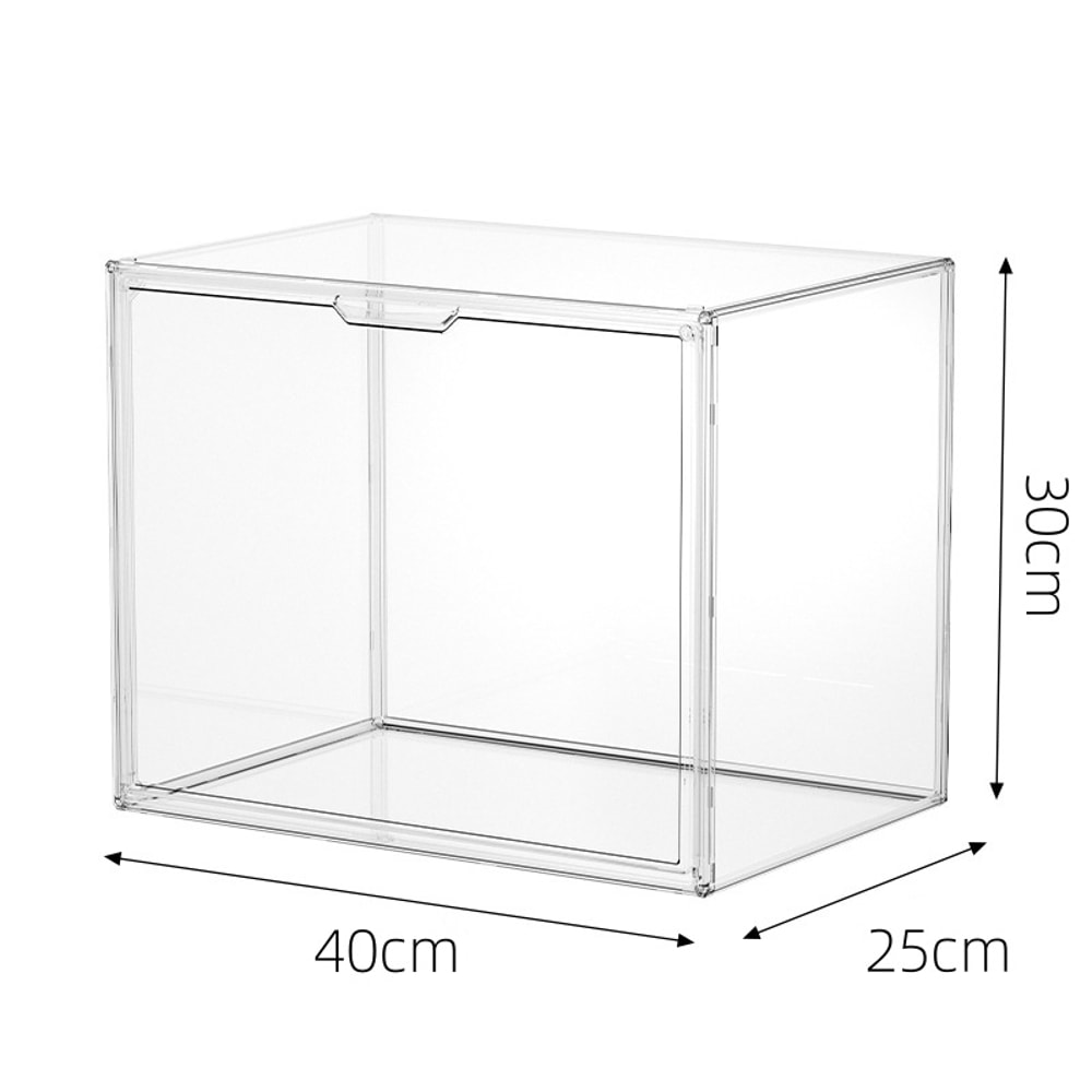 Transparent Bookshelf Storage Box Large Capacity Acrylic Display Cabinet Dustproof CD Album Magazin 8