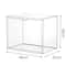 Transparent Bookshelf Storage Box Large Capacity Acrylic Display Cabinet Dustproof CD Album Magazin 8