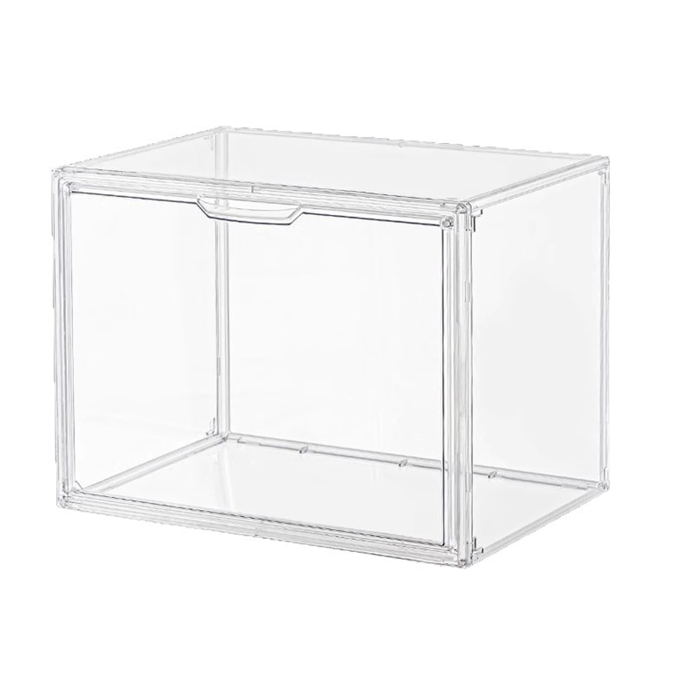 Transparent Bookshelf Storage Box Large Capacity Acrylic Display Cabinet Dustproof CD Album Magazin 5