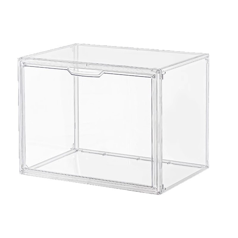 Transparent Bookshelf Storage Box Large Capacity Acrylic Display Cabinet Dustproof CD Album Magazin 5