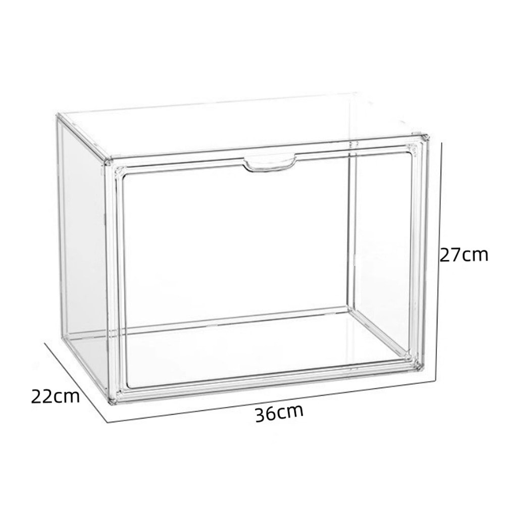Transparent Bookshelf Storage Box Large Capacity Acrylic Display Cabinet Dustproof CD Album Magazin 7