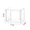 Transparent Bookshelf Storage Box Large Capacity Acrylic Display Cabinet Dustproof CD Album Magazin 6