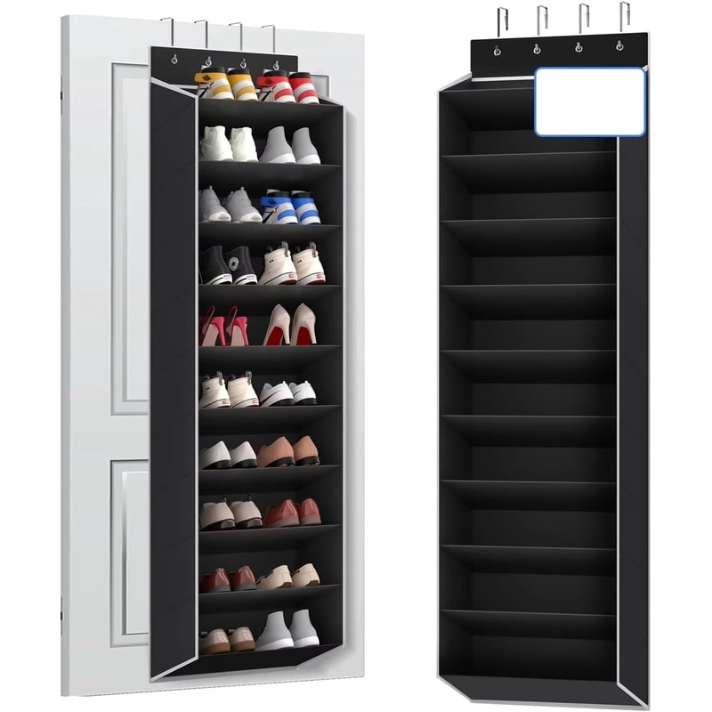 Large Over The Door Shoe Organizer Hanging Shoe Rack With Deep Pockets Ideal Door Storage Solution 0