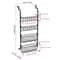 Multi Layer Door Hanging Storage Basket Punch Free Space Saving Home Organizer Black Storage Basket 6