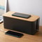 Creative Bamboo Wood Cover Cable Management Box, Power Cord Storage, Plug Board Organizer for Home, Office