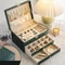 Large Capacity MultiLayer Jewelry Storage Box HighEnd Exquisite Necklace Earrings Gold Jewelry Box 4