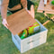 Folding Storage Box Wood Grain Car Trunk Organizer Picnic Travel Bag Foldable Outdoor Storage Conta 2