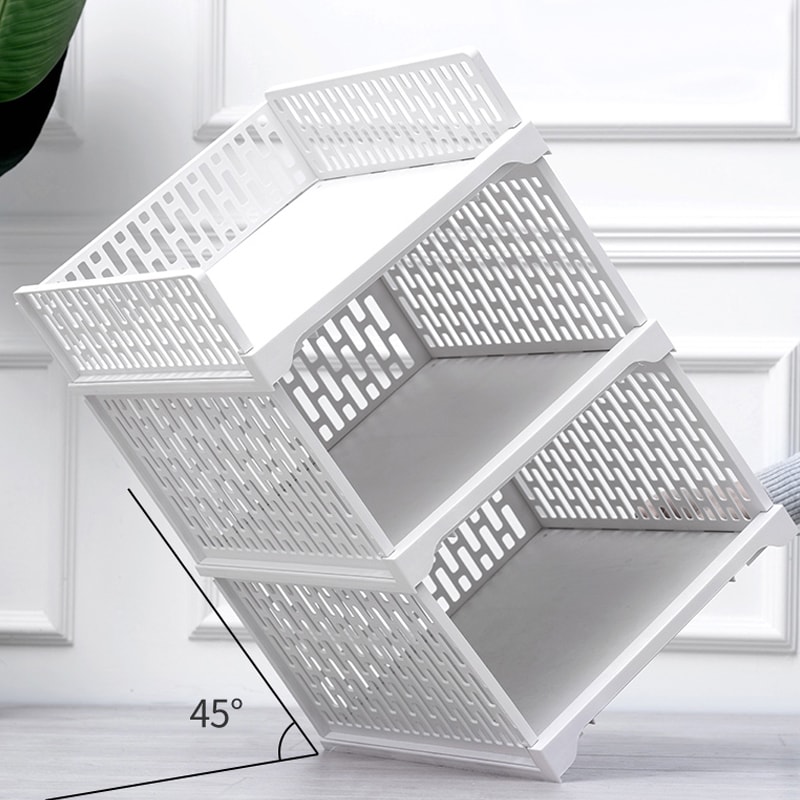 Stackable Wardrobe Drawer Units Organizer Clothes Closet Storage Boxes Shelves Plastic Divider Boar 4