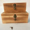 Large Pine Wood Box Rectangular Locking Storage Box Gift Box For Christmas Trees Wooden 2