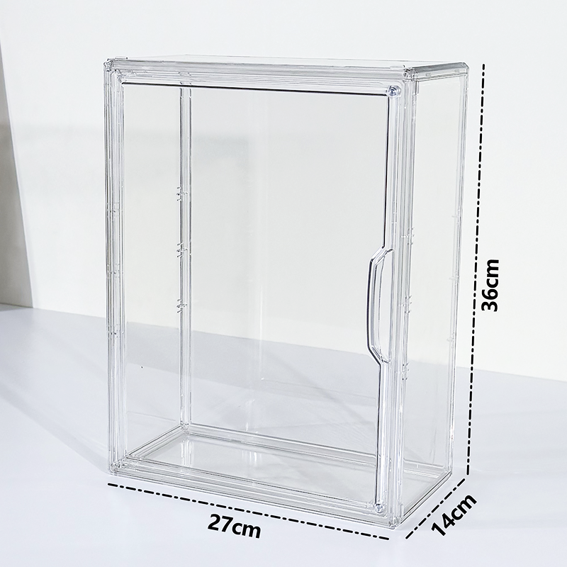 Acrylic Figures Desktop Storage Box Organizer Clear Plastic Doll Storage Display Large Capacity Dus 6