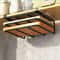 Under Cupboard Hanging Organizer Rack With Hook Paper Towel Rags Hanger Cutting Board Holder For Ki 7