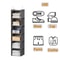 Foldable Shelf Hanging Closet Organizer And Storage Closet Hanging Storage Shelves With Hooks Shoe 1