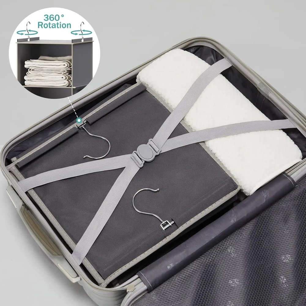 Foldable Shelf Hanging Closet Organizer And Storage Closet Hanging Storage Shelves With Hooks Shoe 3