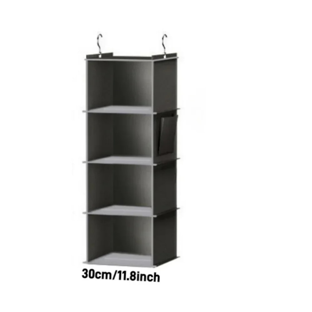 Foldable Shelf Hanging Closet Organizer And Storage Closet Hanging Storage Shelves With Hooks Shoe 7
