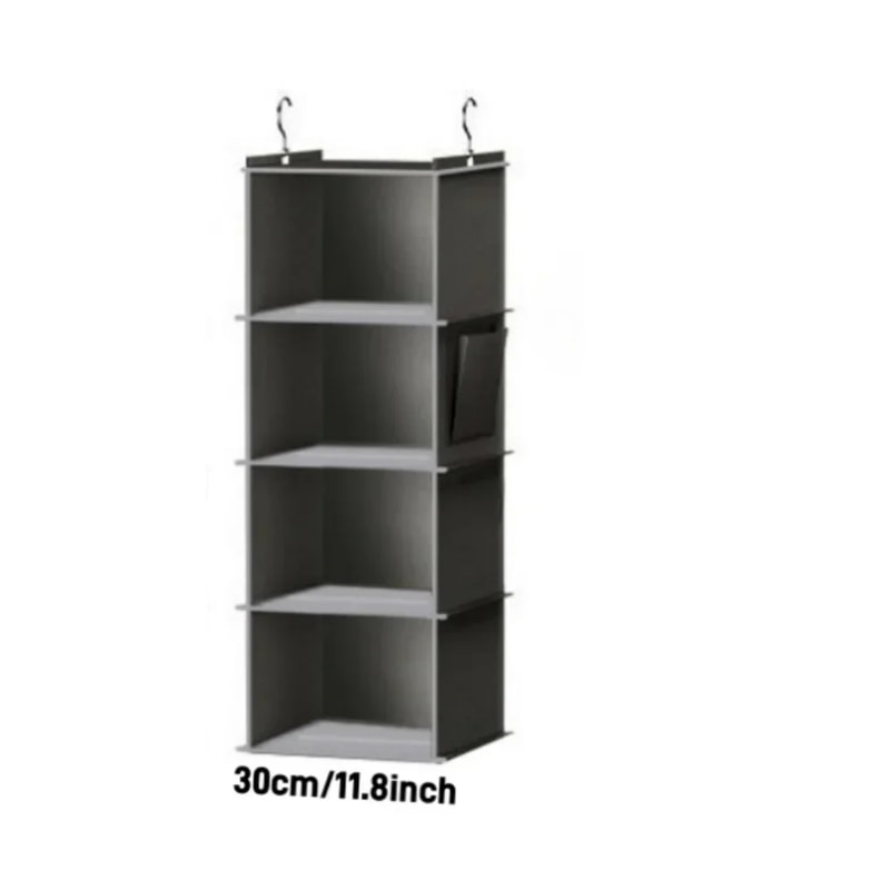 Foldable Shelf Hanging Closet Organizer And Storage Closet Hanging Storage Shelves With Hooks Shoe 7