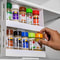 Spice Organizer Rack, 2 Tier Rotating Storage Shelf, Slide Kitchen Cabinet Cupboard Organizer