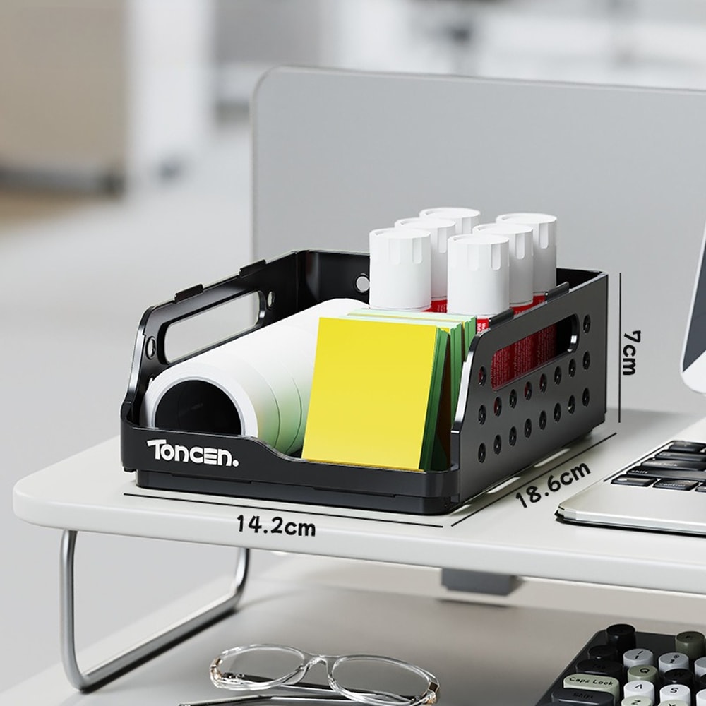 DIY Foldable Desktop Bookshelf Storage Box Pegboard Notebook Organizer Rack Office File Holder Desk