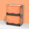 Folding Storage Box Organizer, Multifunction Large Plastic Basket with Lid, Foldable Storage Container for Sundries
