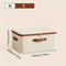 Heavyduty Hard Shell Cotton Linen Zipper Storage Box With Lid Large Household Storage Box For Cloth 4