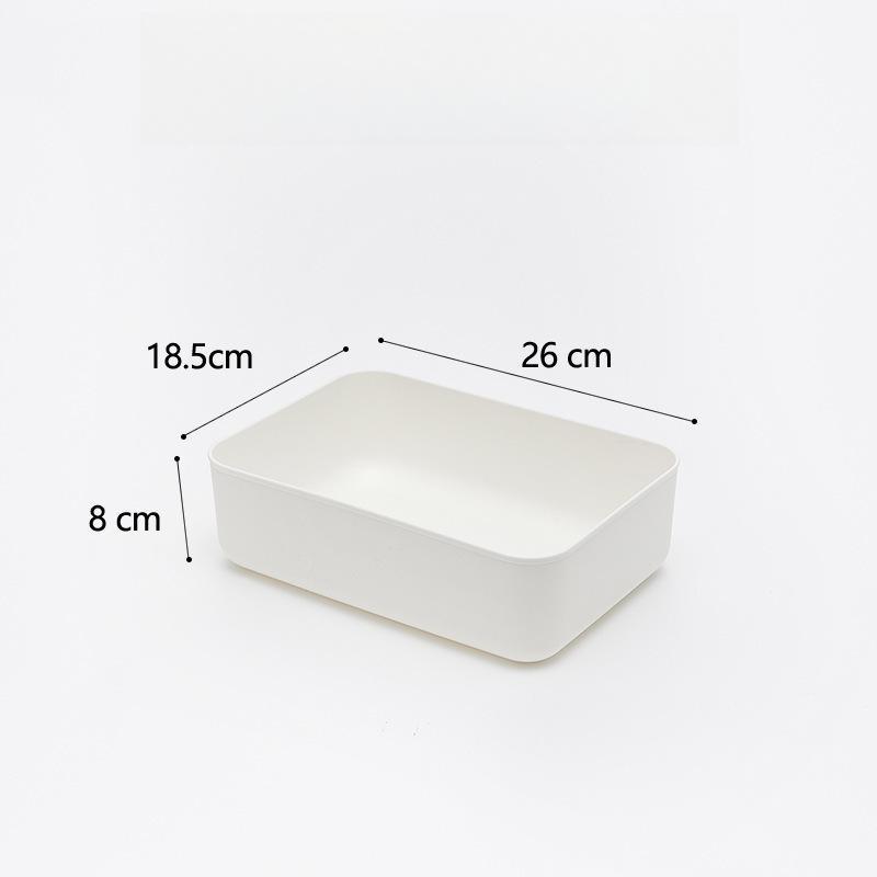 Solid Color Plastic Storage Box, Large Capacity Clothing, Toy Storage Box, Miscellaneous Desktop Organizer