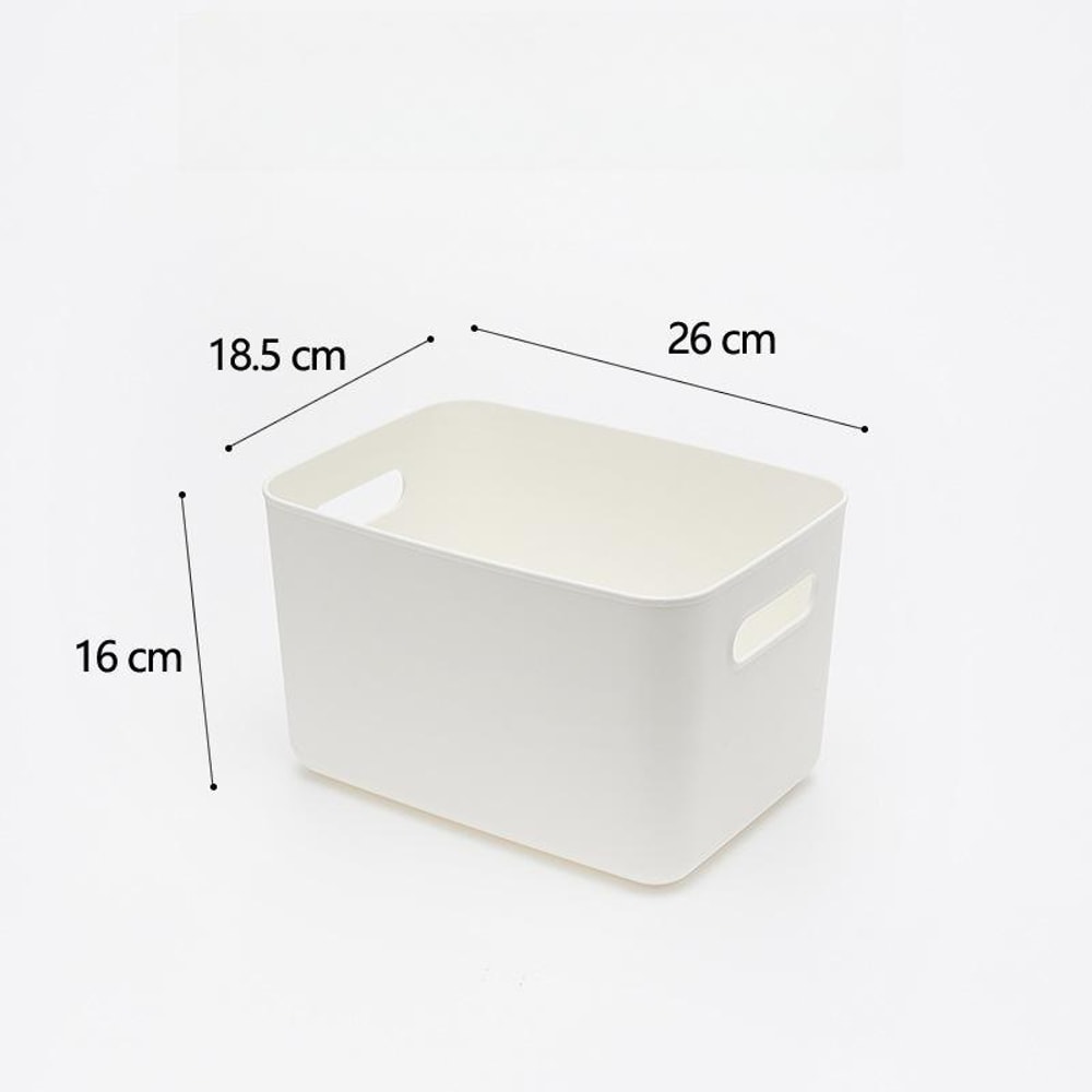 Solid Color Plastic Storage Box, Large Capacity Clothing, Toy Storage Box, Miscellaneous Desktop Organizer