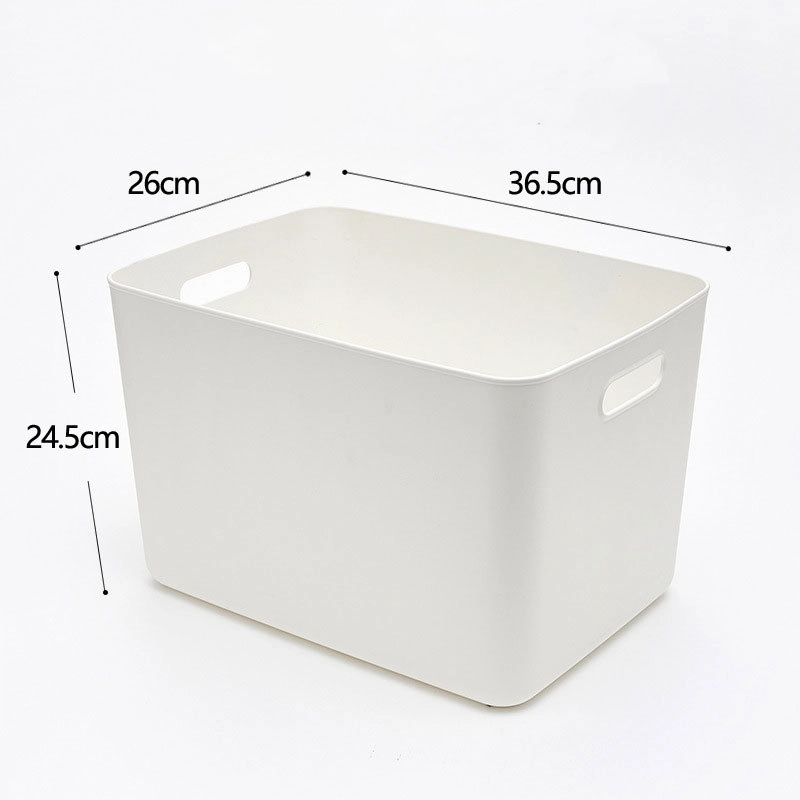Solid Color Plastic Storage Box, Large Capacity Clothing, Toy Storage Box, Miscellaneous Desktop Organizer