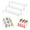 Layer Acrylic Display Stand, Transparent Storage Shelf for Cupcake Perfume Doll, Durable Display Rack, Trapezoidal Blind