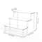 Layer Acrylic Display Stand, Transparent Storage Shelf for Cupcake Perfume Doll, Durable Display Rack, Trapezoidal Blind