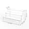 Layer Acrylic Display Stand, Transparent Storage Shelf for Cupcake Perfume Doll, Durable Display Rack, Trapezoidal Blind
