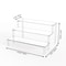 Layer Acrylic Display Stand, Transparent Storage Shelf for Cupcake Perfume Doll, Durable Display Rack, Trapezoidal Blind
