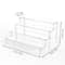 Layer Acrylic Display Stand, Transparent Storage Shelf for Cupcake Perfume Doll, Durable Display Rack, Trapezoidal Blind