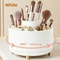 Rotating Makeup Brushes Holder Slot Organizer For Vanity Desktop Bathroom MultiFunctional Desk Stor 11