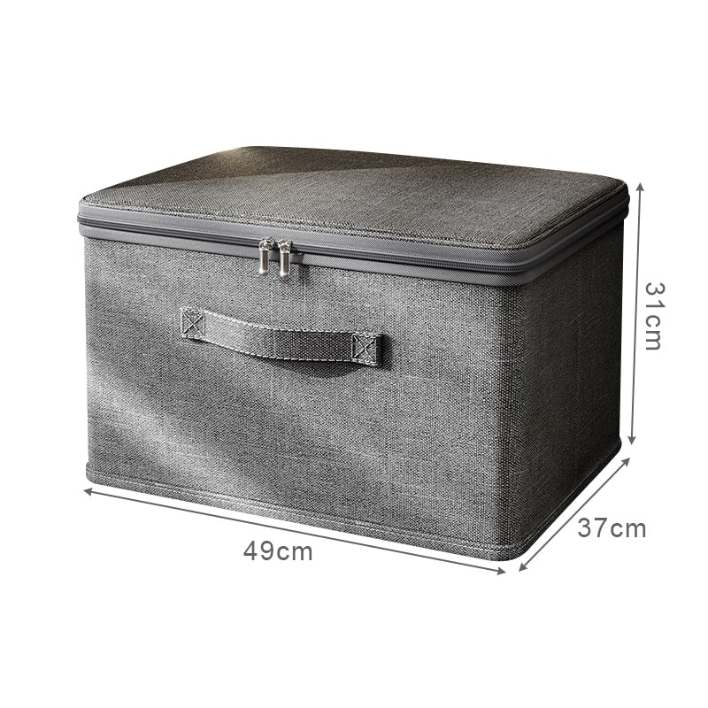 Clothes Storage Box With Zipper Large Capacity Folding Quilts Organizer Underwear Storage Bag For W 7