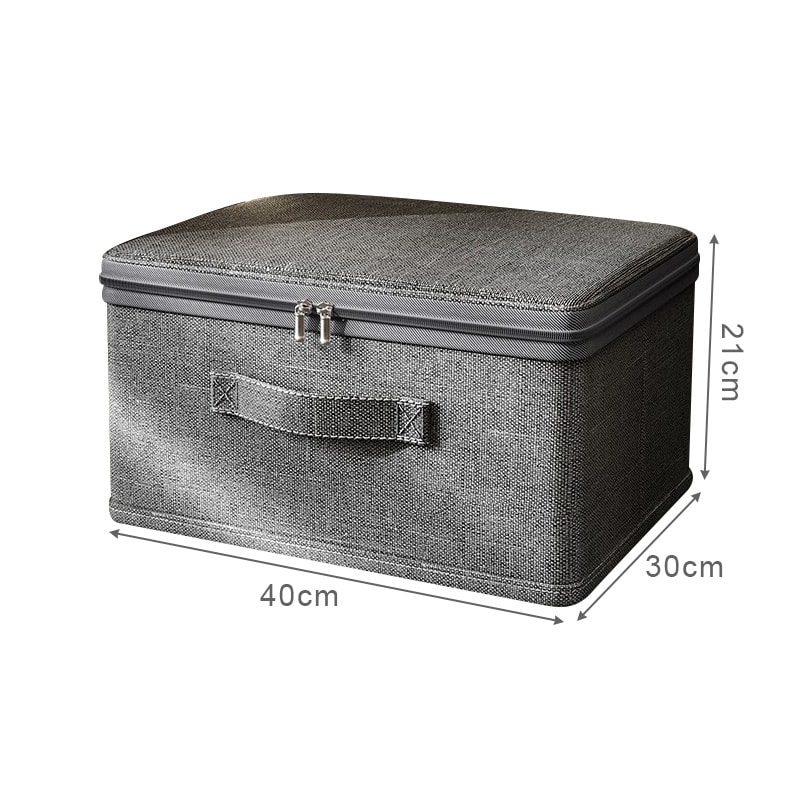 Clothes Storage Box With Zipper Large Capacity Folding Quilts Organizer Underwear Storage Bag For W 6