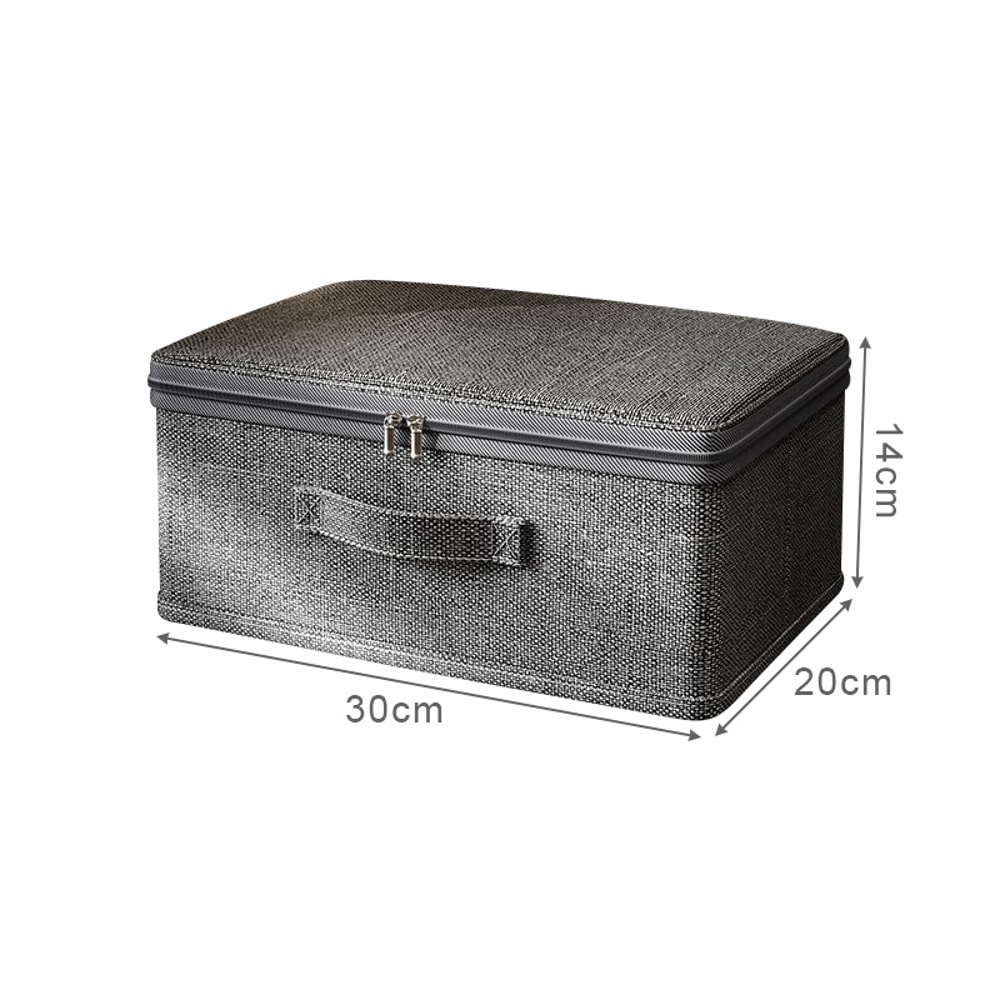 Clothes Storage Box With Zipper Large Capacity Folding Quilts Organizer Underwear Storage Bag For W 5