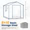 Storage Shed Resin Outdoor Garden Shed with Floor, Lockable Door Outdoor Storage, Patio Storage for Tools, Bike, Lawn