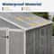 Storage Shed Resin Outdoor Garden Shed with Floor, Lockable Door Outdoor Storage, Patio Storage for Tools, Bike, Lawn