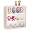 Wall Mounted Doll Blind Box Storage Rack Figurine Display Cabinet Dustproof Doll Display Organizer