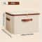 Large Household Storage Box Heavyduty Hard Shell Organizer Box For Clothes Toys Blankets Cotton Lin 7
