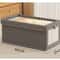 Large Foldable Canvas Storage Box With Clear Window Organize And Store Clothing SpaceSaving Home Cl 9
