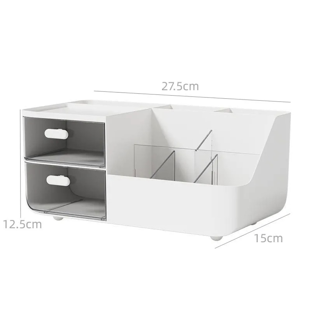 Desktop Storage Box Drawertype Organizer Box For Office Stationery Study Desk Cosmetics Storage Rac 4