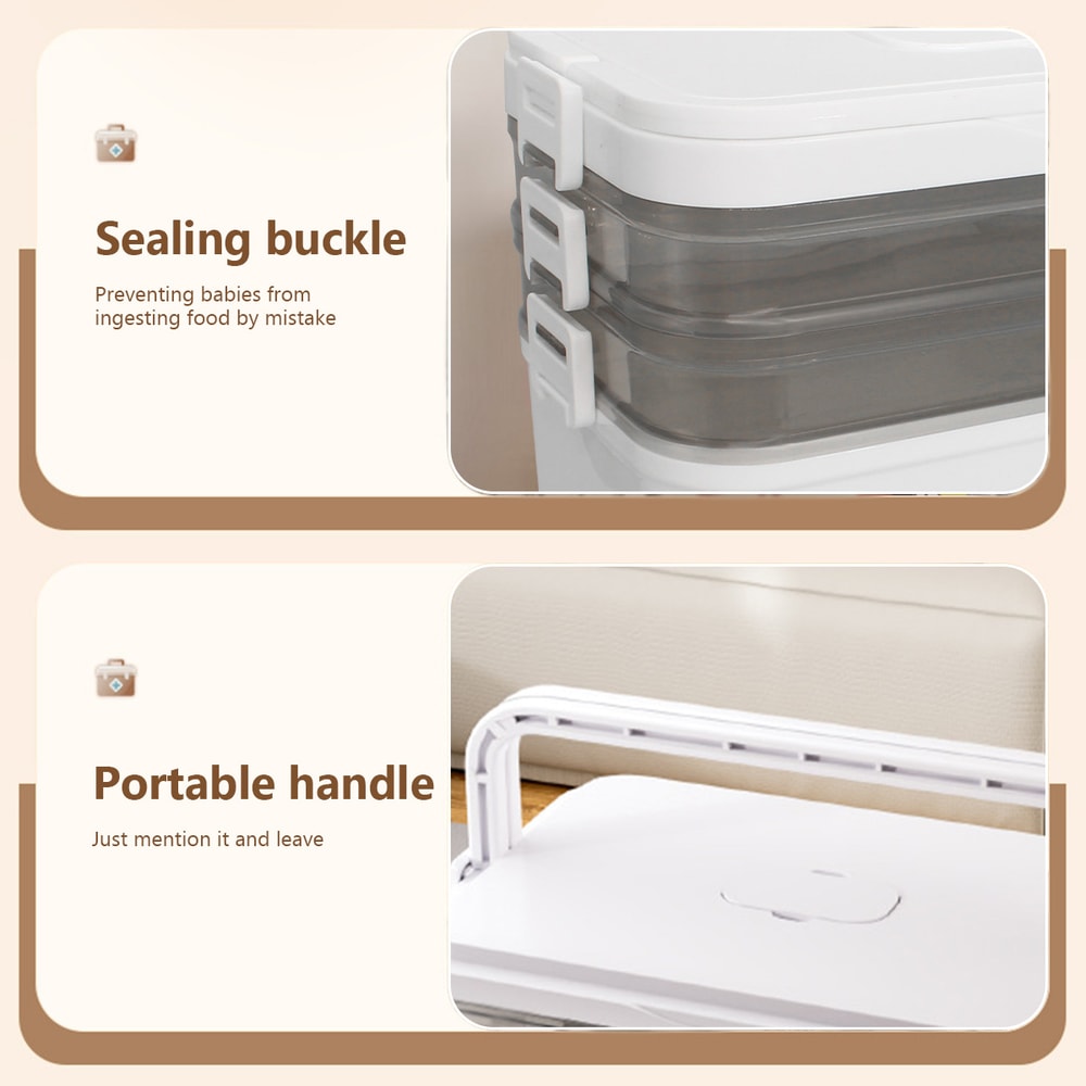 Portable Medicine Box Large Capacity First Aid Kit Multilayer Drug Storage Case For Family Emergenc