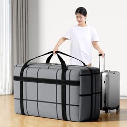 large capacity portable moving bag, foldable duffel storage bag, tidy bedroom dust mobile box replacement