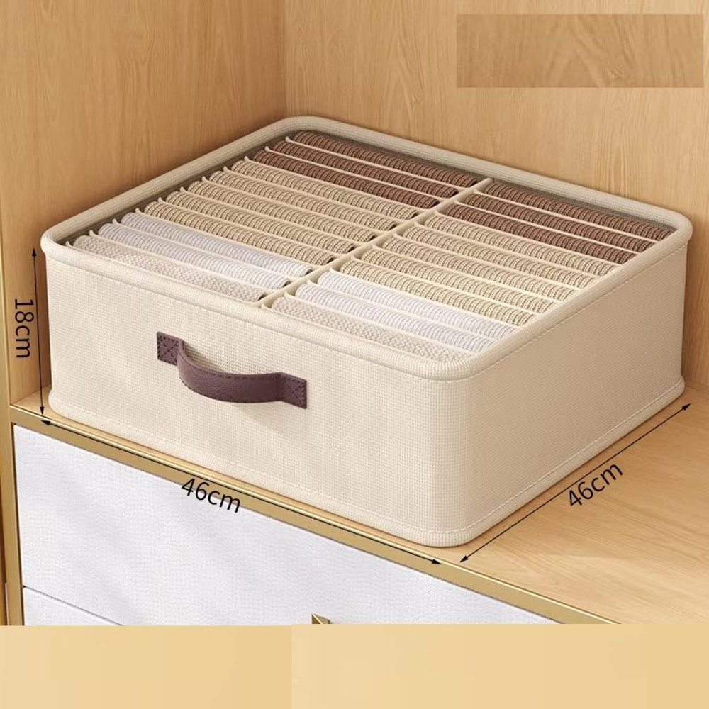 Wardrobe Clothes Storage Organizer Sweater TShirt Storage Box Foldable Drawer With Thickened Pants 8