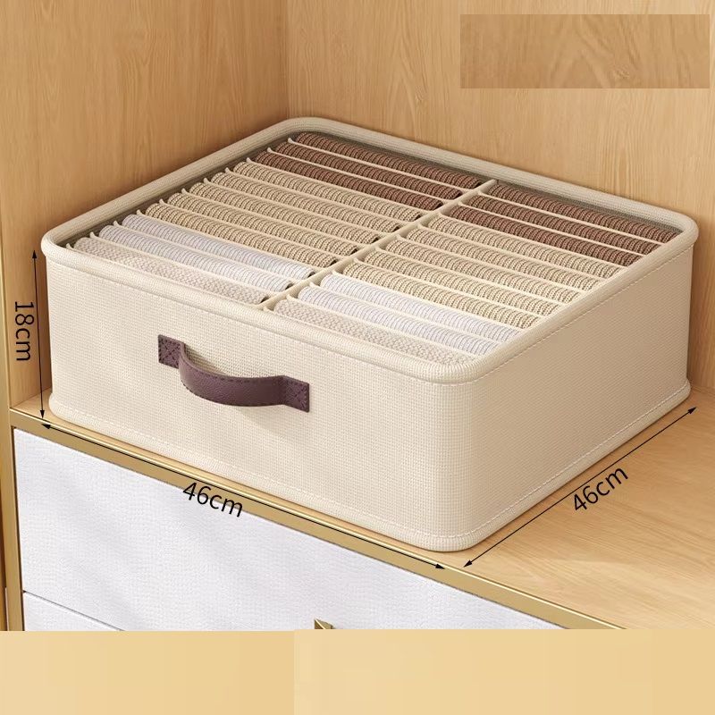 Wardrobe Clothes Storage Organizer Sweater TShirt Storage Box Foldable Drawer With Thickened Pants 8