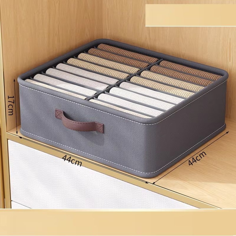 Wardrobe Clothes Storage Organizer Sweater TShirt Storage Box Foldable Drawer With Thickened Pants 7