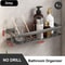 Stainless Steel Bathroom Storage Rack Anti Rust Shower Rack Suction Cup Storage Rack For Household 5