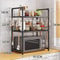 MultiLayer Kitchen Storage Rack Microwave Shelf Condiment Organizer Countertop Tidying Shelf Access