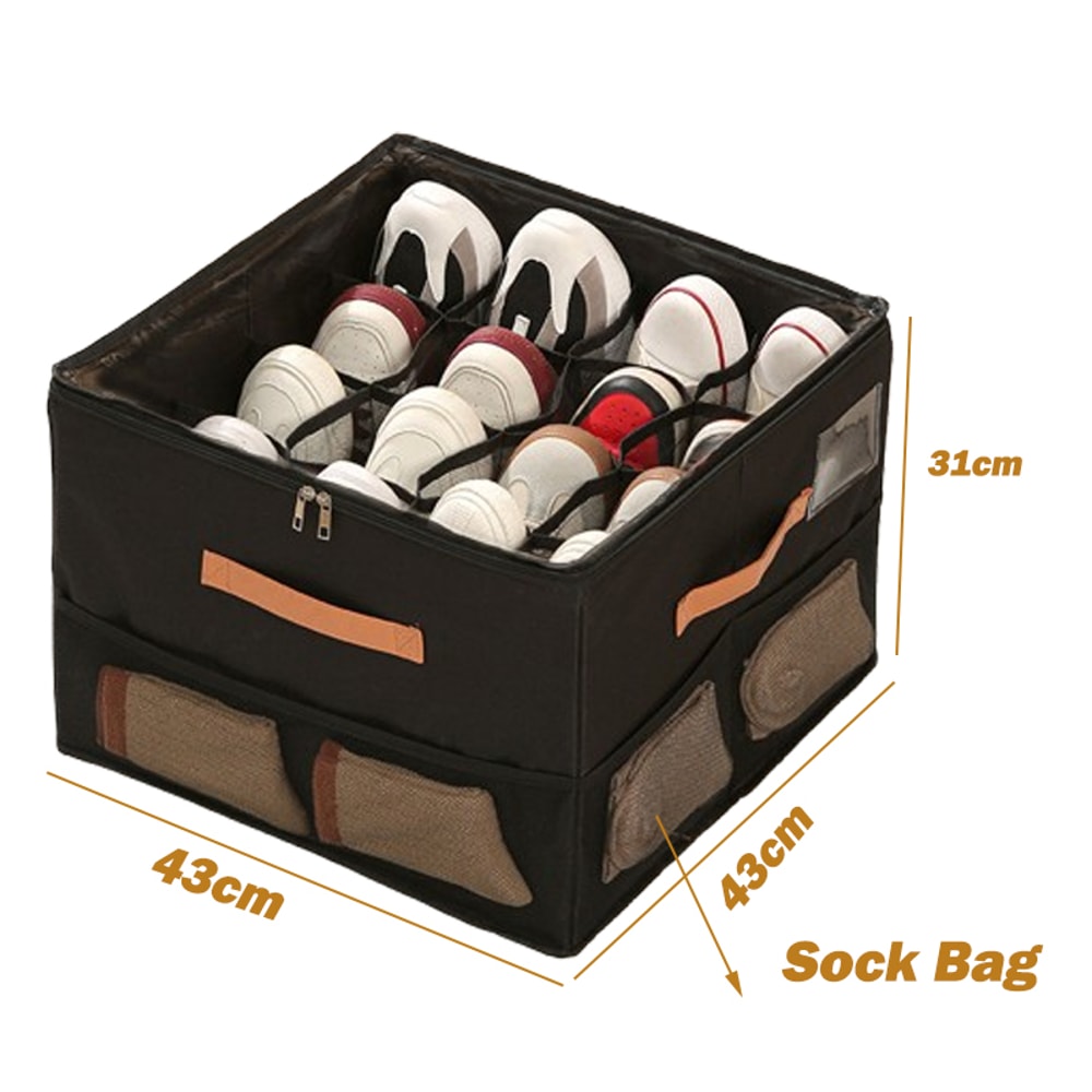 Multiple Lattices Shoes Storage Box, Foldable Separated Shoes Box, Large Capacity, Shoe Dispenser, Shoes Organizer
